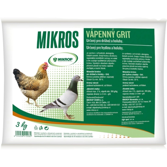 MIKROS vápenný grit 3kg