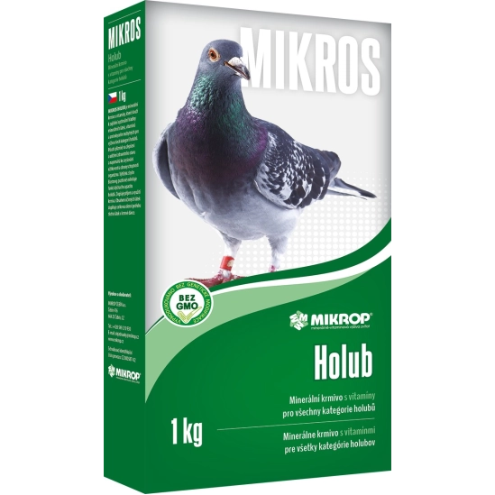MIKROS holubi, minerální krmivo s vitamíny 1kg