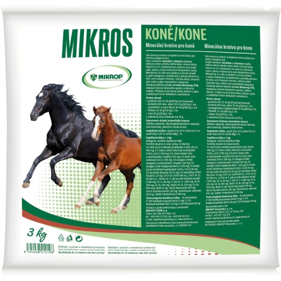 MIKROS koně, minerální krmivo 3kg