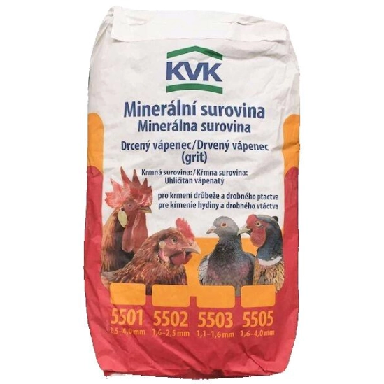 Uhličitan vápenatý drcený grit 25kg